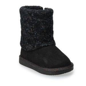 Jumping Beans “Reagann” faux suede boots toddler girl size 6